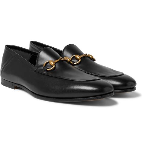 gucci brixton skull-patch leather loafers|Gucci horsebit collapsible heel.